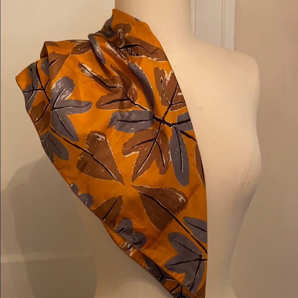 Vintage Vera Neumann Fall Themed Scarf